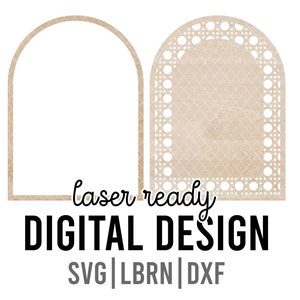 Rotan boog SVG|LBRN|DXF laserbestand