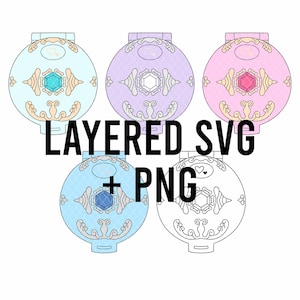 ドールポケットケース SVG + PNG セット、色別にレイヤー化