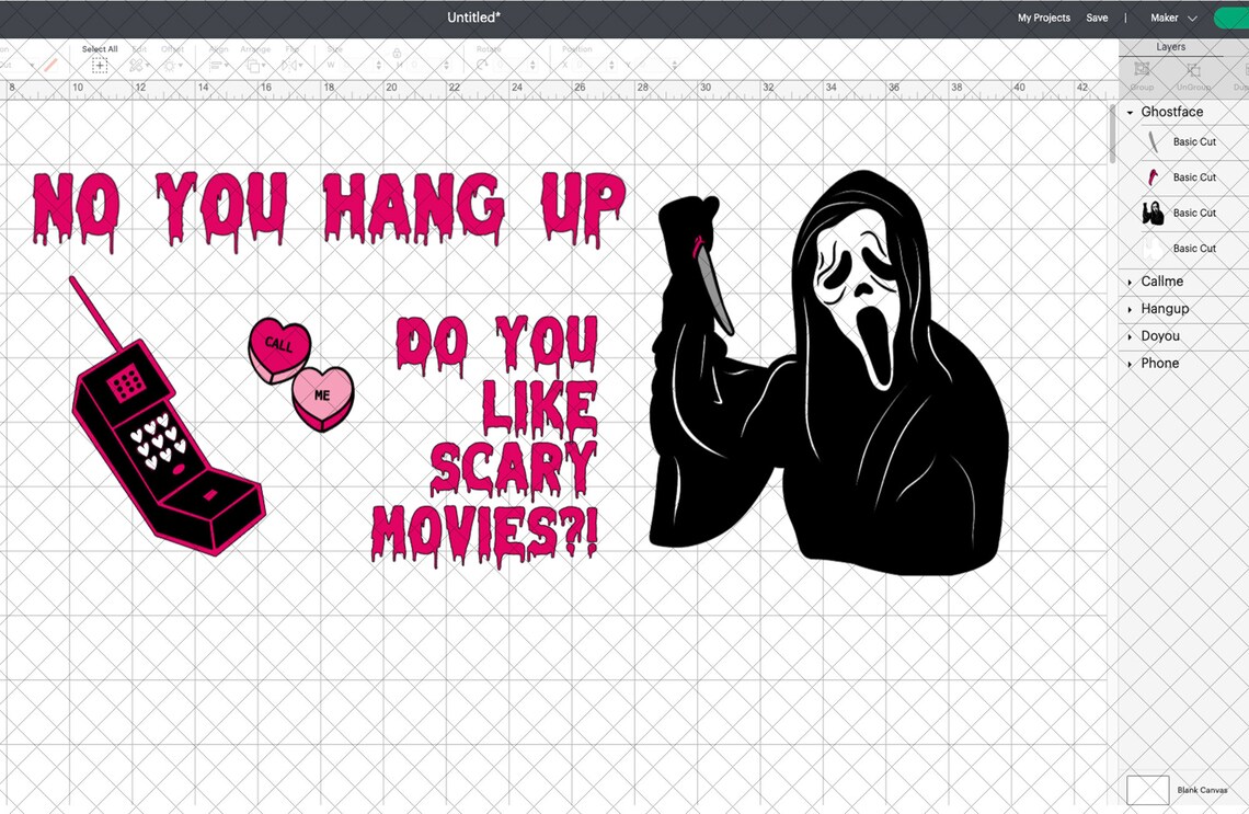 Ghostface Valentines SVG PNG Cricut Silhouette BUNDLE - Etsy