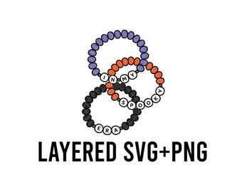 In My Spooky Era Bracelets SVG + PNG, Layered By Colour