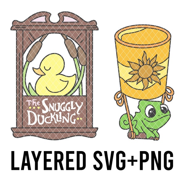 Snuggly Duckling Pascal Layered by Colour SVG + PNG