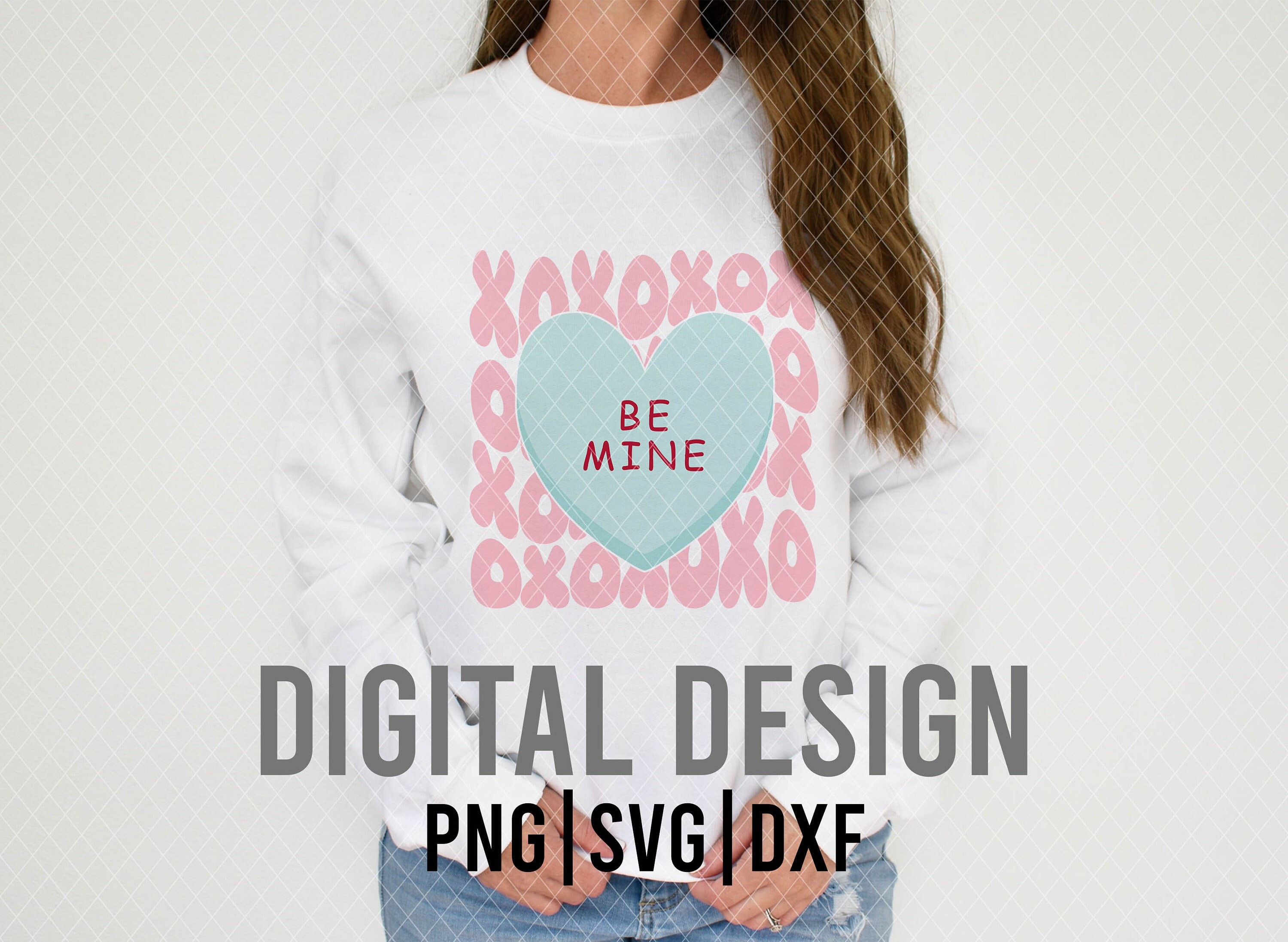 Be Mine Candy Heart Valentine SVG + PNG, DIGITAL Design - Etsy