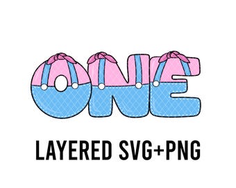 Cute Ms ONE, Layered By Colour SVG + PNG