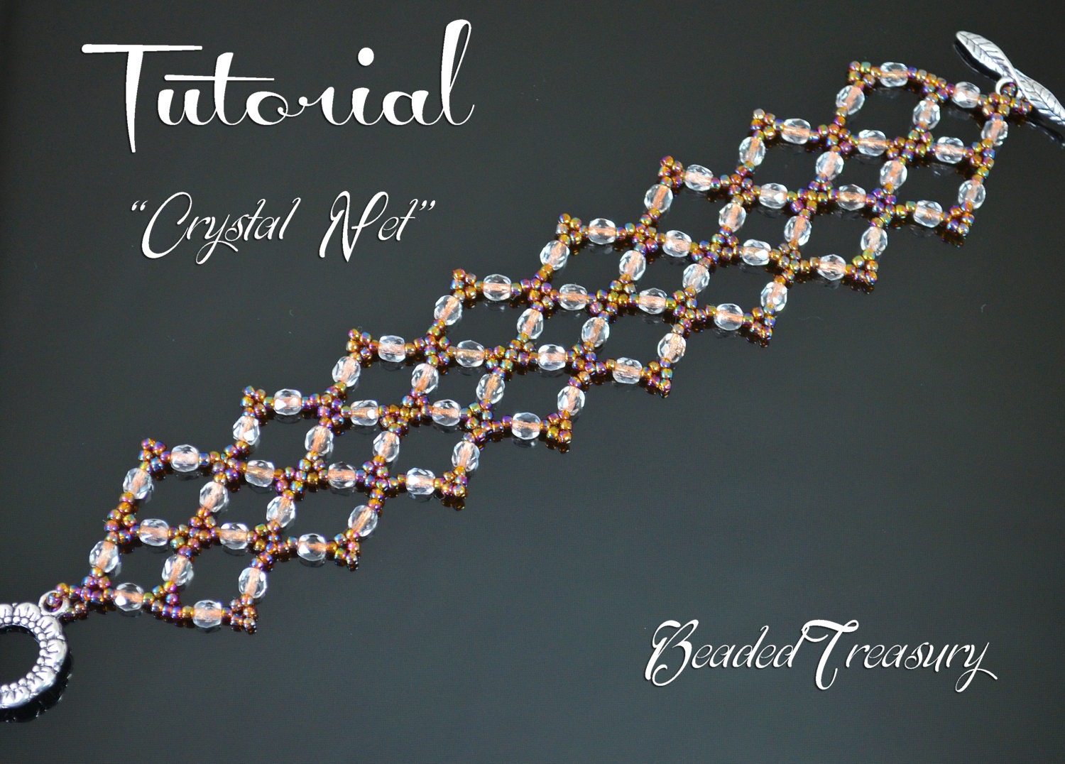 Crystal Net bead pattern beading tutorial beadwoven - Etsy 日本