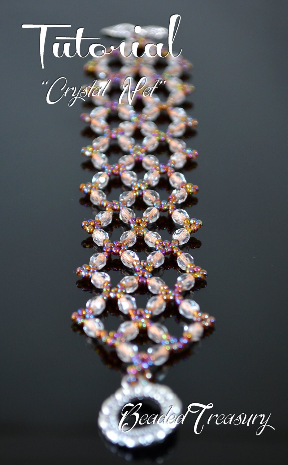 Crystal Net bead pattern beading tutorial beadwoven - Etsy 日本
