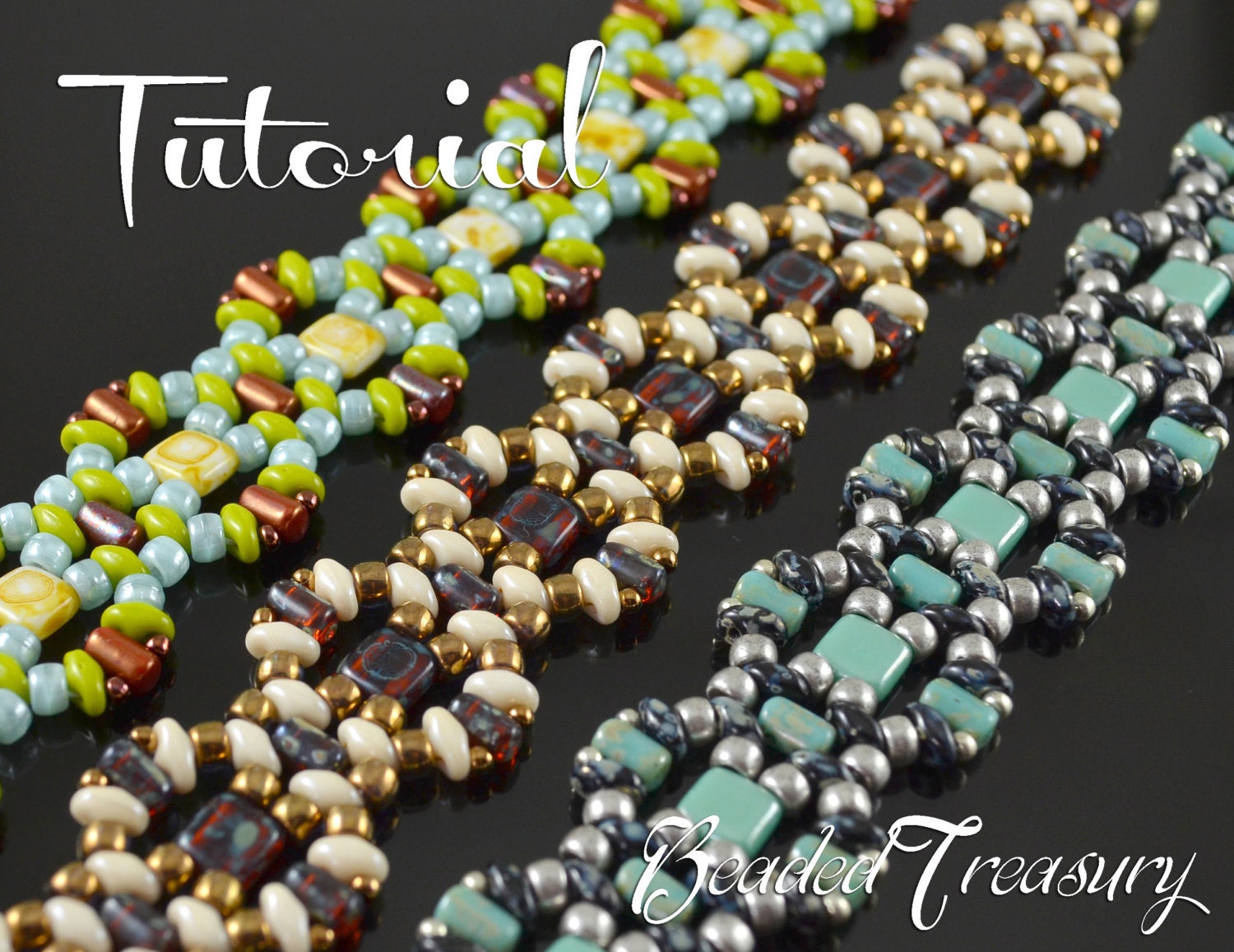 Beading tutorial superduo bead pattern rulla matubo beads Etsy