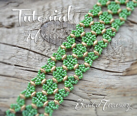Beading Tutorial MOROCCO Bracelet Beaded Lace Pattern With