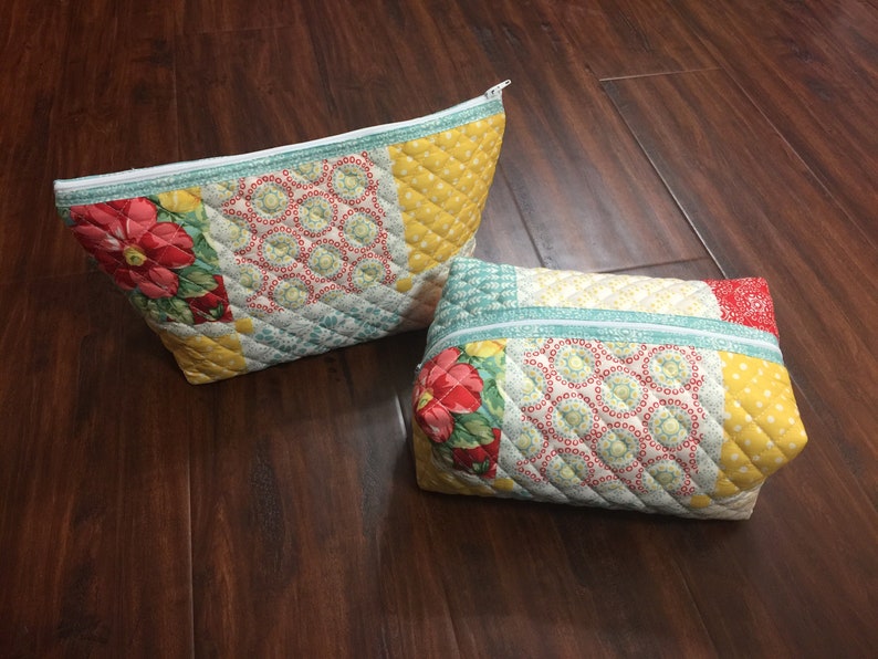 Quilted Zipper Pouches!