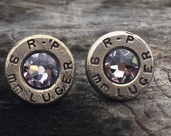 9mm Silver Bullet Casing Studs