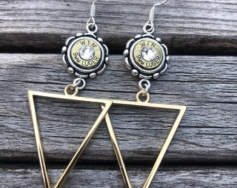 Triangle Bullet Earrings