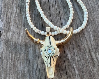 Bull N Gold Bling Necklace