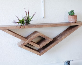 Colección Picos del Desierto. Estante del desierto. Estante triangular. Estante geométrico. Estante boho. Estante boho. Estantería de estilo urbano.