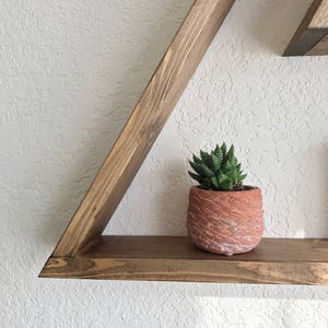 Desert Peaks Collection. Desert Shelf. Triangle Shelf. Geometric Shelf. Boho Shelf. Bohemian Shelf. Mountain Shelf. zdjęcie 4