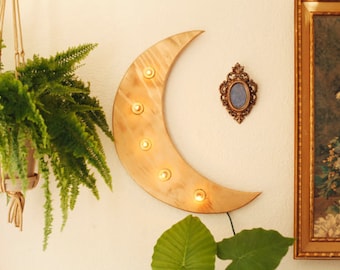 Moon Marquee Sign. Gyspy Moon. Moon Child Sign. Marquee Sign.