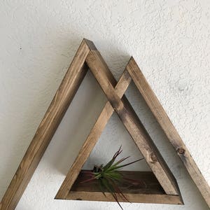 Desert Peaks Collection. Desert Shelf. Triangle Shelf. Geometric Shelf. Boho Shelf. Bohemian Shelf. Mountain Shelf. zdjęcie 3