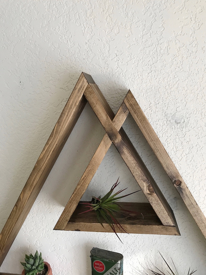 Desert Peaks Collection. Desert Shelf. Triangle Shelf. Geometric Shelf. Boho Shelf. Bohemian Shelf. Mountain Shelf. zdjęcie 3