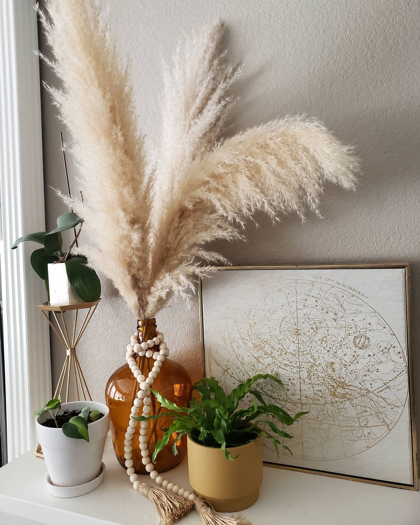 XL PAMPAS GRASS - 36 inches in length- boho decor - wedding decor - G…
