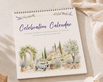 Celebration/Birthday  Calendar - Tuscan Sun