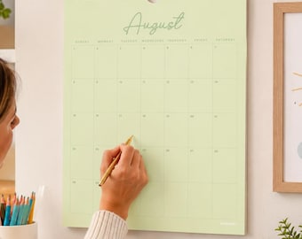 2027 Wall Calendar, Sorbet Calendar, Colourful Monthly Planner, Pastel Calendar, Script Design