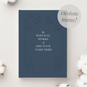 Personalized Hardcover Poetry Journal: Custom Name Writer's Notebook - Thoughtful Gift for Poets & Creatives