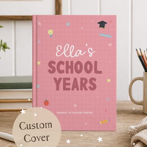 School Years Memory Book | School Photo Book | Personalized School Memory Gift | Pre-K to Graduation | First Day of School