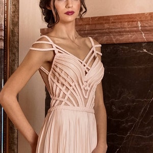 Sexy pink dress, Evening gown, Open back cocktail dress Sleeveless formal dress evening dress Mother of the bride dress, Pink prom dress