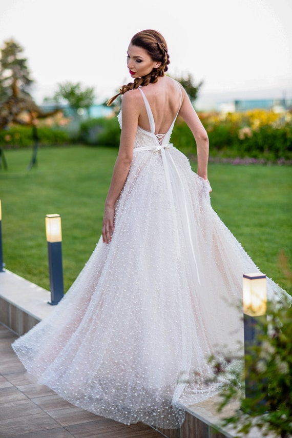 boho themed wedding dress