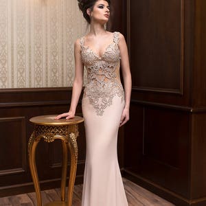 Mother of the bride gown, Elegant formal dress, Couture prom dress, Sleeveless occasion dress Bridesmaid, Evening Long dress