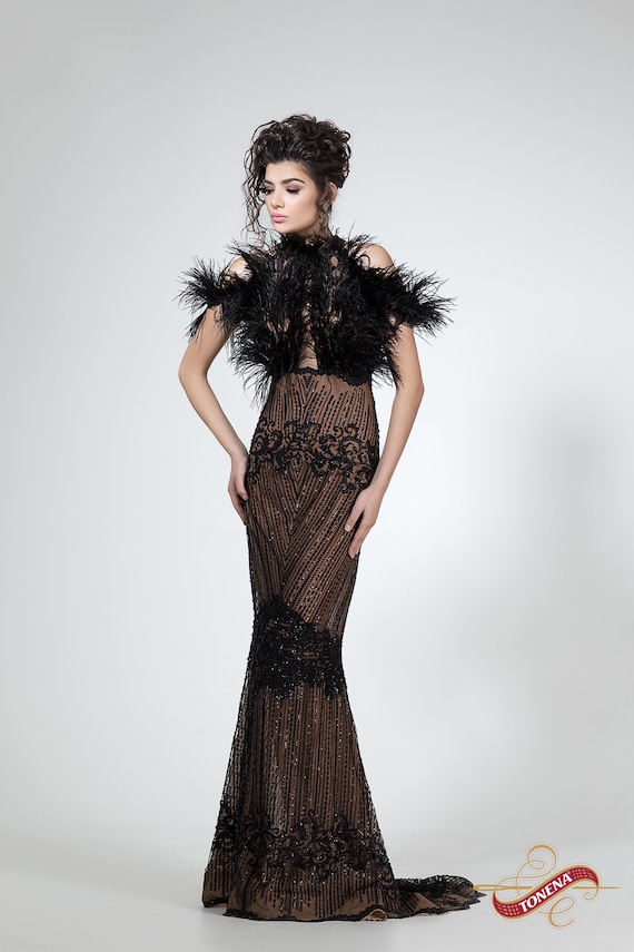 black mother of the bride dress