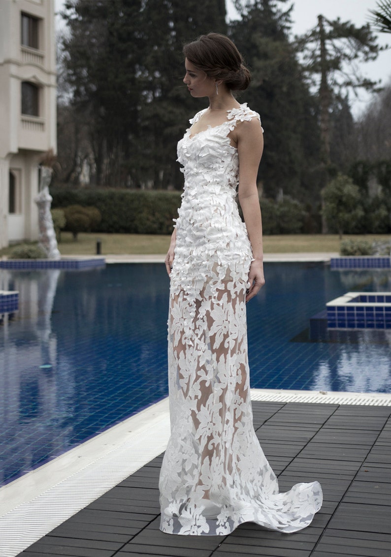 Sequin Wedding Dress White Sequin Dress Sleeveless Wedding - Etsy