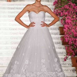 Fairy wedding dress Fantasy Ballgown, Princess bridal gown, Corset wedding dress with A-line silhouette amazing outfit