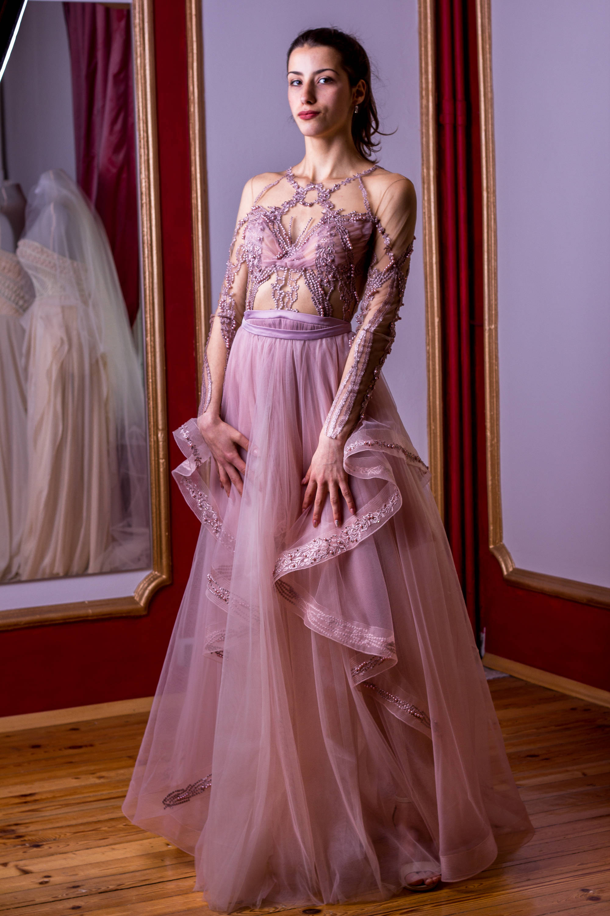 ANISA FORMAL DRESS- ROSE