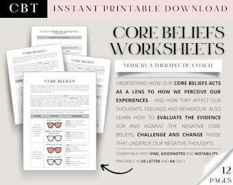 CHALLENGE CORE BELIEFS -- Self limiting beliefs/ Unhelpful thinking styles/ Cognitive restructuring/ Couples Therapy Counseling cbt