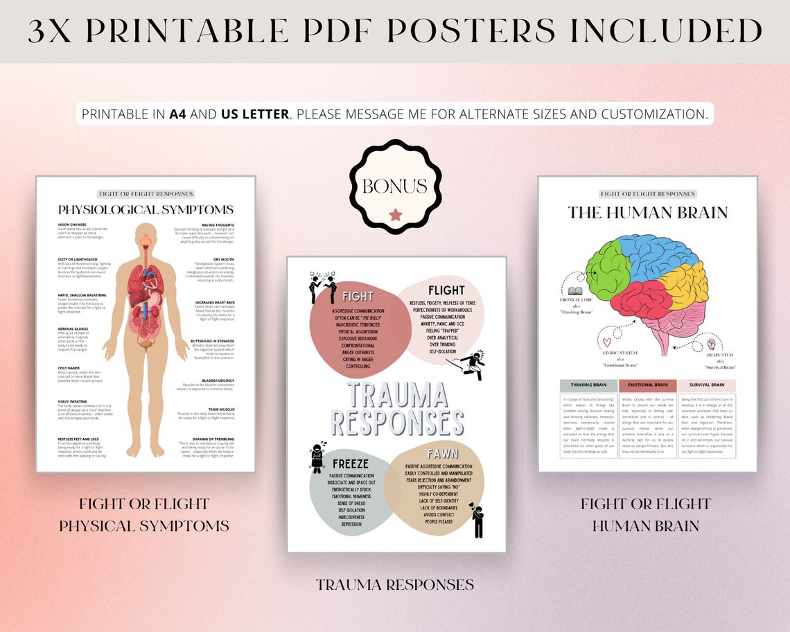 TRAUMA TOOLKIT -- Fight, Flight, Freeze, Fawn | Trauma Responses ...