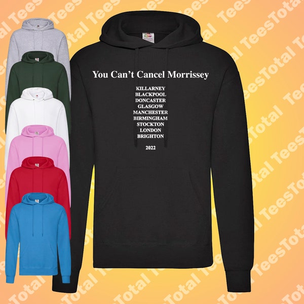 You Can't Cancel Morrissey Hoodie 2022 Tour | Bonfire Of Teenagers | Suedehead