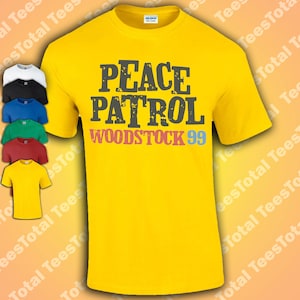 Peace Patrol Woodstock 99 T-Shirt | Festival | Rave | Party | Retro Peace Love