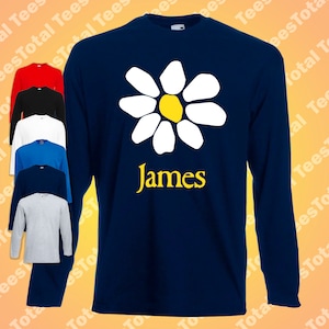 James The Band Tim Booth Daisy Long Sleeve T-Shirt 1990s Madchester Mondays Oasis