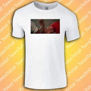 Roofdier Handdruk T-shirt | Arnold Schwarzenegger| jaren 80 | Sci Fi Geek Nerd |