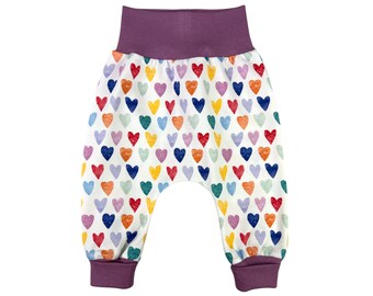 SOMMER-Pumphose - Babyhose - Kinderhose *Herzen bunt*