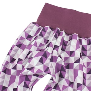 Softshell bloomers - mud pants - dungarees *Geo purple* Baby / Children