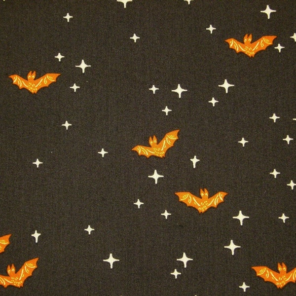 0,5 m Printed cotton fabric "Sweet 'n Spookier - Bat Night" 110 cm w.