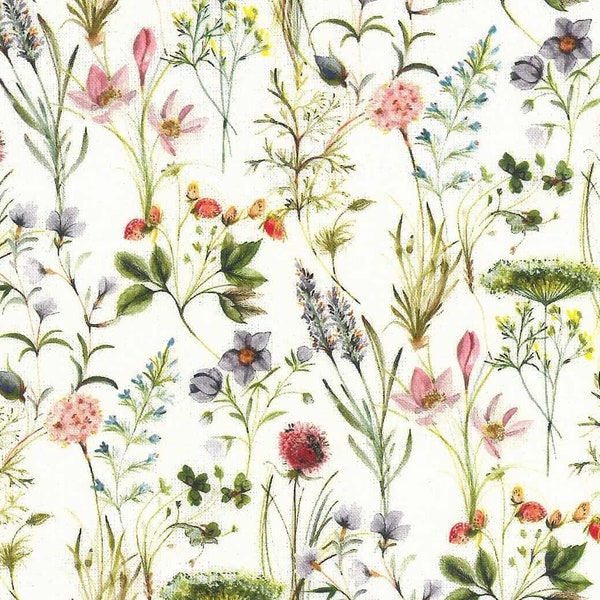 0.5 m digital print fabric - Florence - 150 cm wide 100% cotton