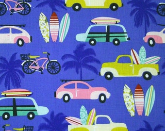 0,5 m Printed fabric "Aloha - Surfing" 114 cm w.