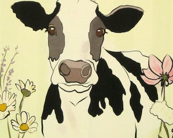 Half-linen tea towel - Country Bliss - approx. 45 x 65 cm incl. gift packaging