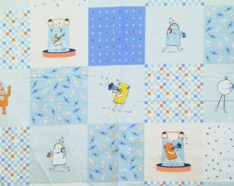 0.5 m cotton print fabric - Monsterville - approx. 110 cm wide