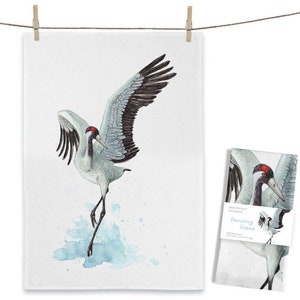 Asciugamano in cotone Dancing Crane circa 50 x 70 cm