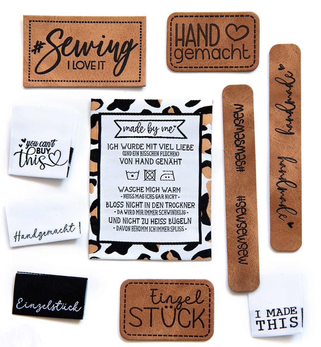 50 Etichette In Pelle PU Fatte A Mano Con Etichette D'amore - Foto 7
