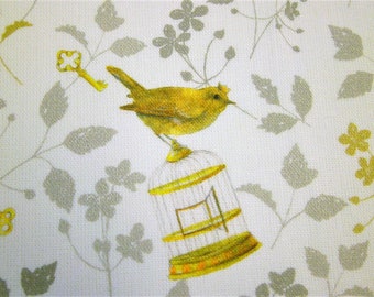 0,5 m Printed fabric "Royal Birds / Dots" 150 cm w.