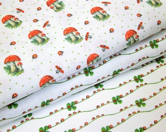 0.5 m cotton fabric Canterbury - lucky charm 150 cm wide.