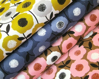0,5 m Organic Cotton  Fabric "Modern Retro - Barkcloth" 140 cm w